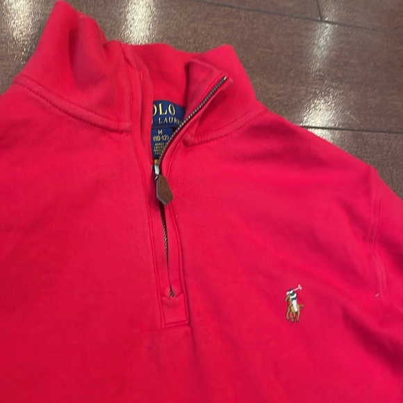 Polo Ralph Lauren Red Quarter-Zip Pullover - Picture 2 of 5